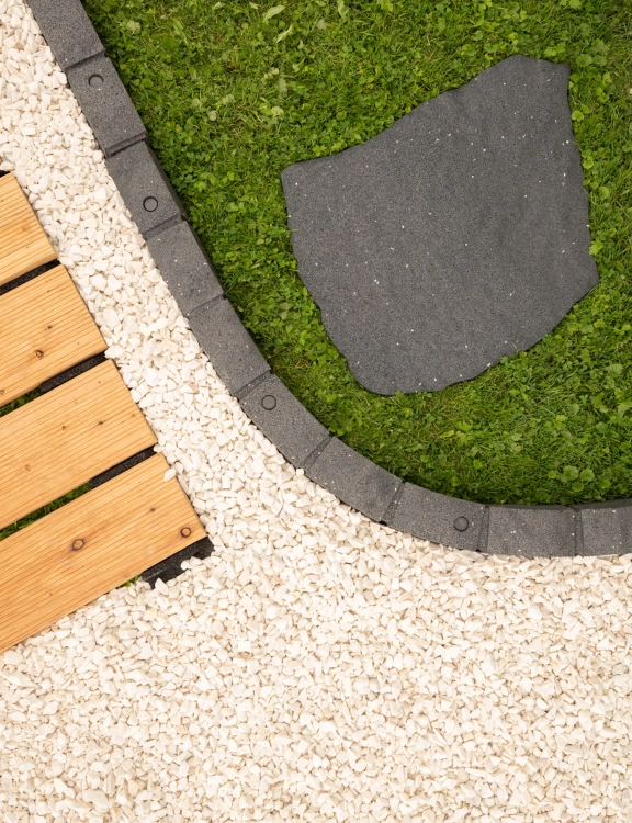 Efloor Obrzeże Trawnikowe Paczka 4szt + szpilki Roman Stone Szary 120dł.x7szer.x8wys.