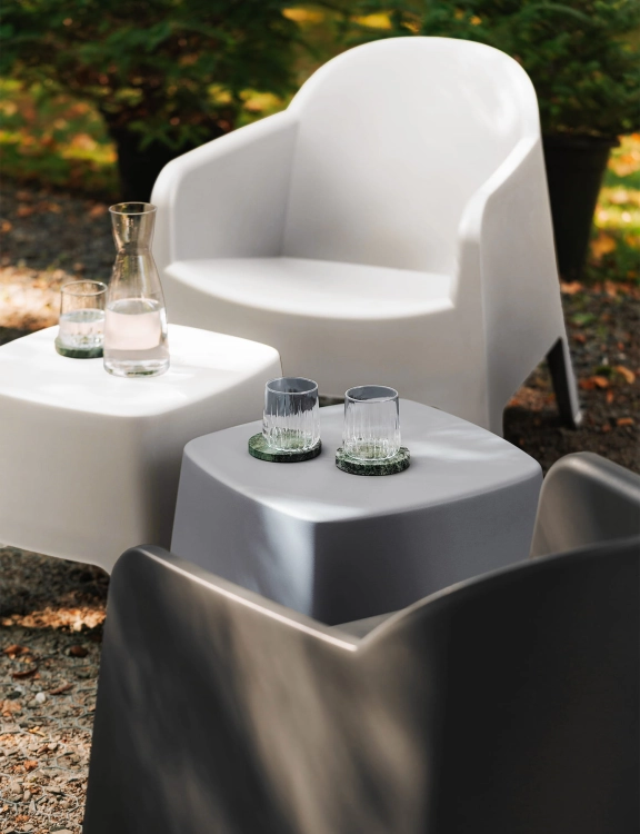 efloor Stolik Kawowy Ogrodowy Milane Szary 48,5x48,5x42cm na balkon i taras