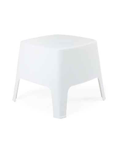 efloor Stolik Kawowy Ogrodowy Milane Biały 48,5x48,5x42cm na balkon i taras