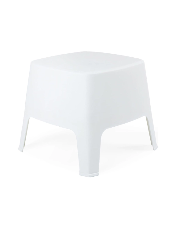 efloor Stolik Kawowy Ogrodowy Milane Biały 48,5x48,5x42cm na balkon i taras