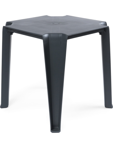 efloor Stół Ogrodowy Nowoczesny Lottie Antracyt 77,5x77,5x76,5cm na balkon i taras