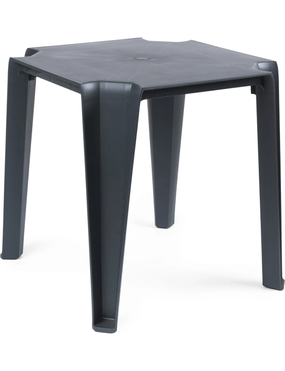 efloor Stół Ogrodowy Nowoczesny Lottie Antracyt 77,5x77,5x76,5cm na balkon i taras