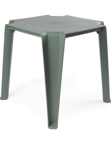 efloor Stół Ogrodowy Nowoczesny Lottie Zielony 77,5x77,5x76,5cm na bakon i taras