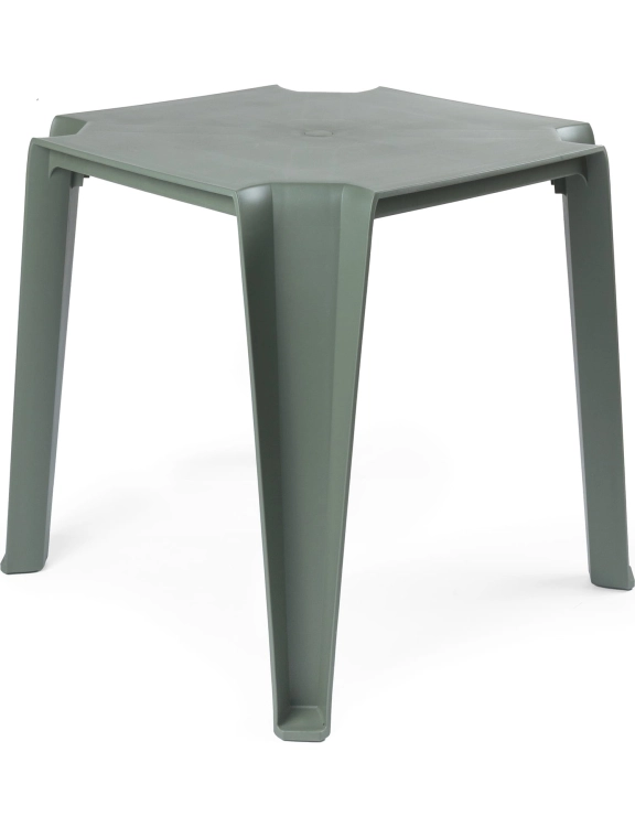 efloor Stół Ogrodowy Nowoczesny Lottie Zielony 77,5x77,5x76,5cm na bakon i taras