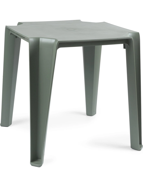 efloor Stół Ogrodowy Nowoczesny Lottie Zielony 77,5x77,5x76,5cm na bakon i taras