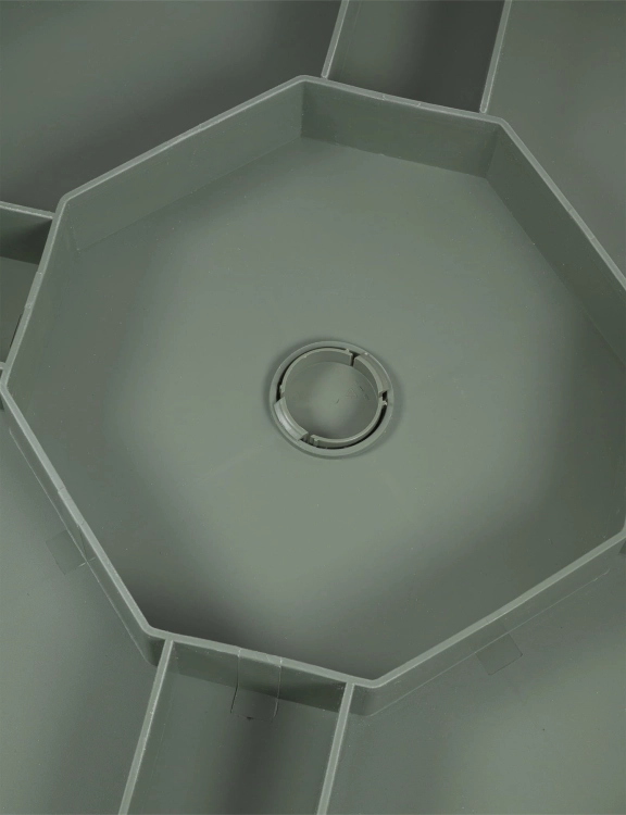 efloor Stół Ogrodowy Nowoczesny Lottie Zielony 77,5x77,5x76,5cm na bakon i taras