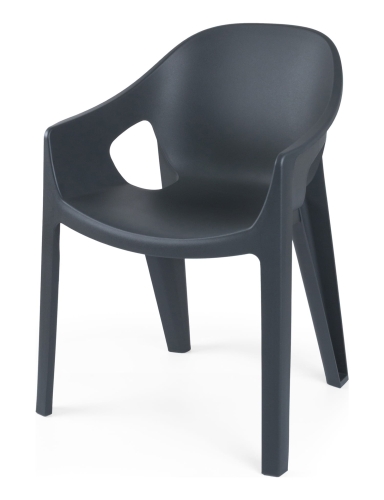 efloor Krzesło Ogrodowe Premo Antracyt 63x56x82,5cm na balkon i taras