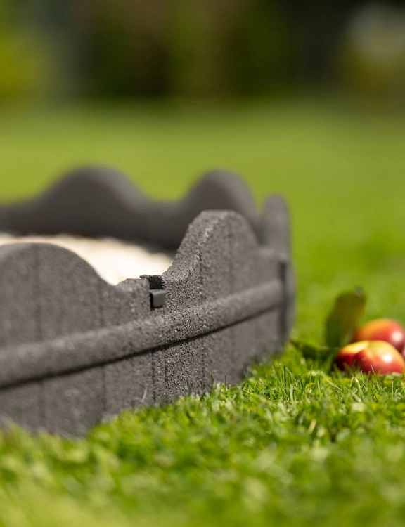 Efloor Obrzeże Trawnikowe Paczka 6szt + szpilki Carolina Szary 118dł.x2,5szer.x15,25wys.