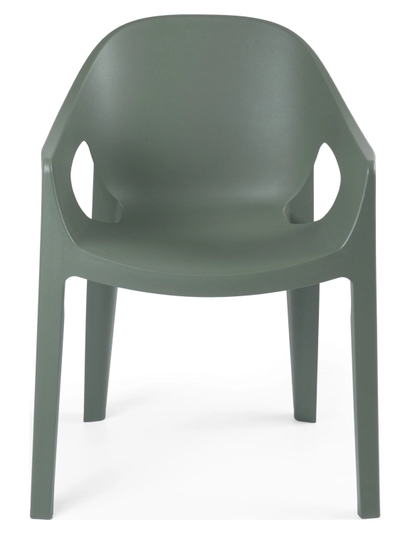 efloor Zestaw 2 Krzesła Ogrodowe Premo Zielony 63x56x82,5cm na balkon i taras