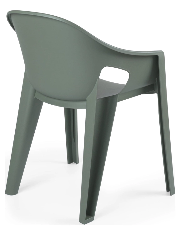 efloor Zestaw 2 Krzesła Ogrodowe Premo Zielony 63x56x82,5cm na balkon i taras