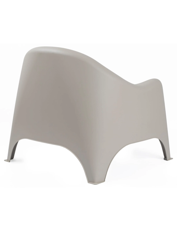 efloor Zestaw Mebli Ogrodowych Taras Balkon 2 Fotele Dumbo Beżowy + Stolik Kawowy Milano Biały