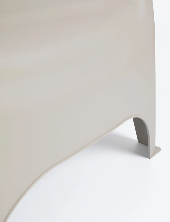 efloor Zestaw Mebli Ogrodowych Taras Balkon 2 Fotele Dumbo Beżowy + Stolik Kawowy Milano Biały