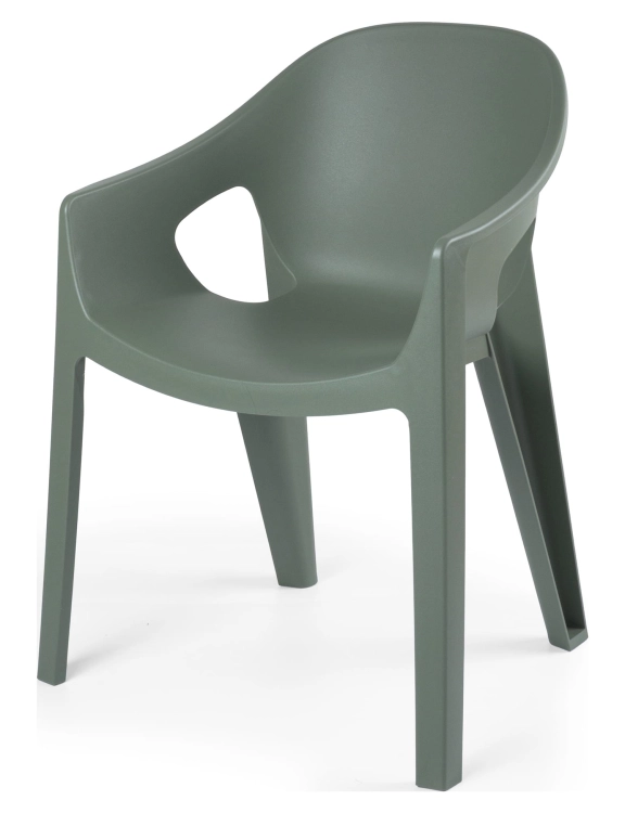 efloor Zestaw 6-osobowy Mebli Ogrodowych Taras Balkon 2 Stoły Lottie + 6 Krzeseł Premo Zielony