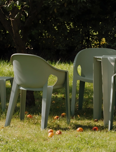 efloor  Krzesło Ogrodowe Premo Zielony 63x56x82,5cm na balkon i taras