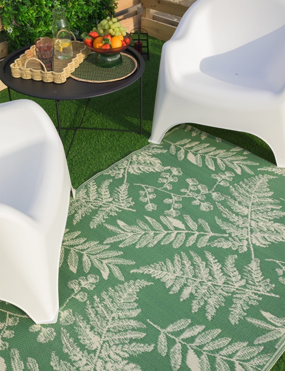 Efloor Dywan Zewnętrzny 120x170cm Liście Zielony
