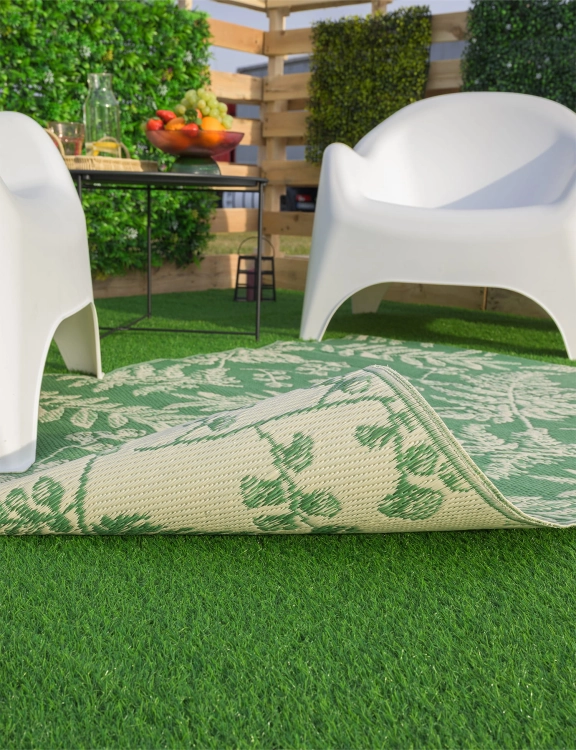 Efloor Dywan Zewnętrzny 120x170cm Liście Zielony