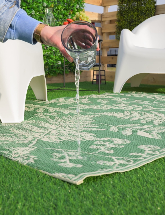 Efloor Dywan Zewnętrzny 120x170cm Liście Zielony