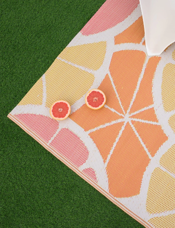 Efloor  Dywan Zewnętrzny 120x170cm Cytryny Żółty