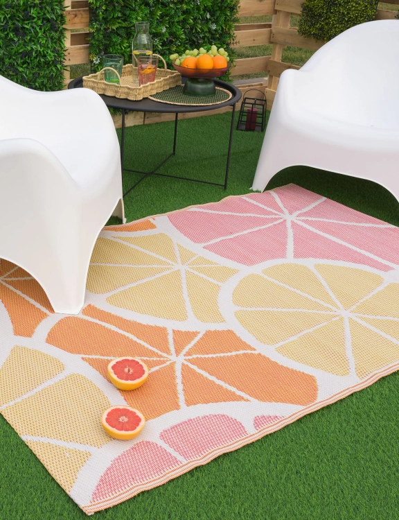 Efloor  Dywan Zewnętrzny 120x170cm Cytryny Żółty