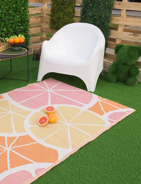 Efloor  Dywan Zewnętrzny 120x170cm Cytryny Żółty