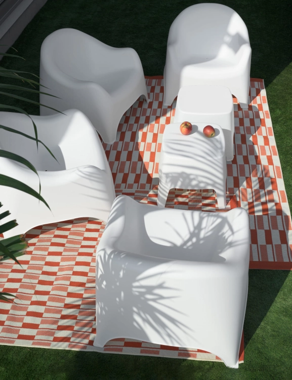 Efloor Fotel Ogrodowy Dumbo Biały