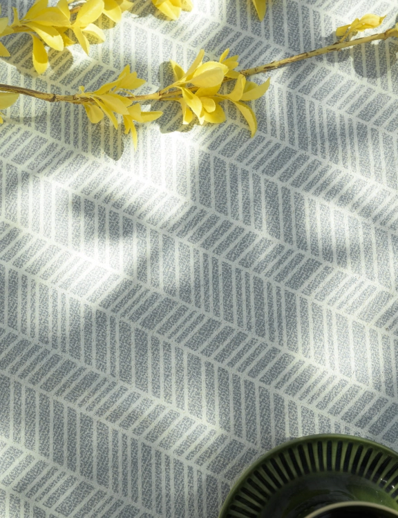 Efloor Obrus Ogrodowy Okrągły Nizza 160cm Geometryczny Szary