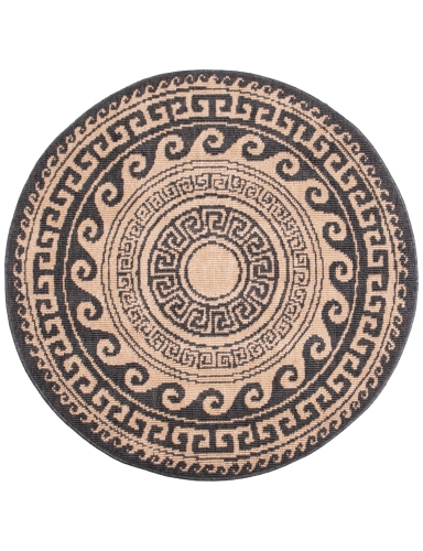 efloor Dywan na balkon Okrągły 80cm Delmar Grecki Naturalny