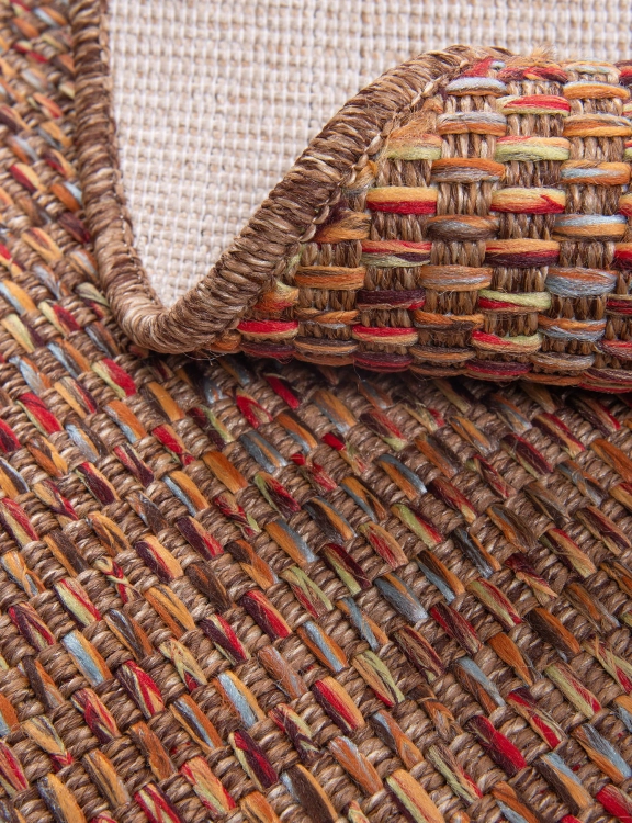 efloor Dywan na balkon Okrągły 80cm Crete Wielokolorowy