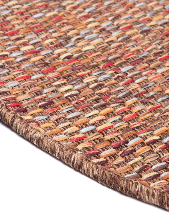 efloor Dywan na balkon Okrągły 80cm Crete Wielokolorowy