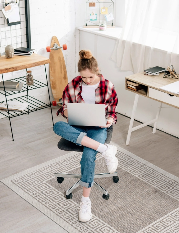 efloor Dywan płasko tkany Express 120x160cm Grecki Beżowy