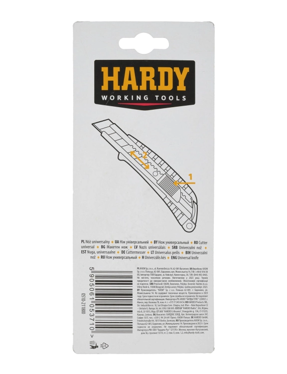 efloor Hardy nóż uniwersalny aluminiowy do wykładzin z ostrzem łamanym szer. 18 mm