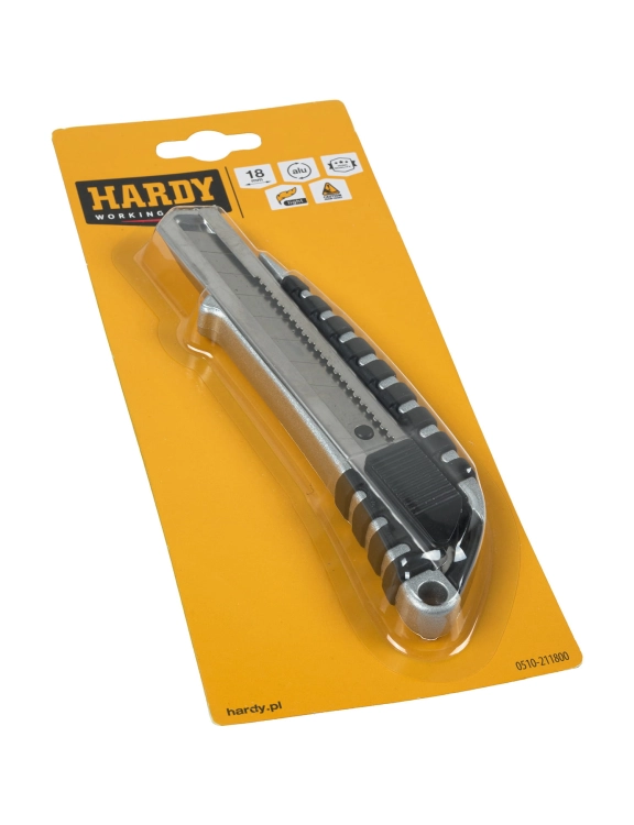 efloor Hardy nóż uniwersalny aluminiowy do wykładzin z ostrzem łamanym szer. 18 mm