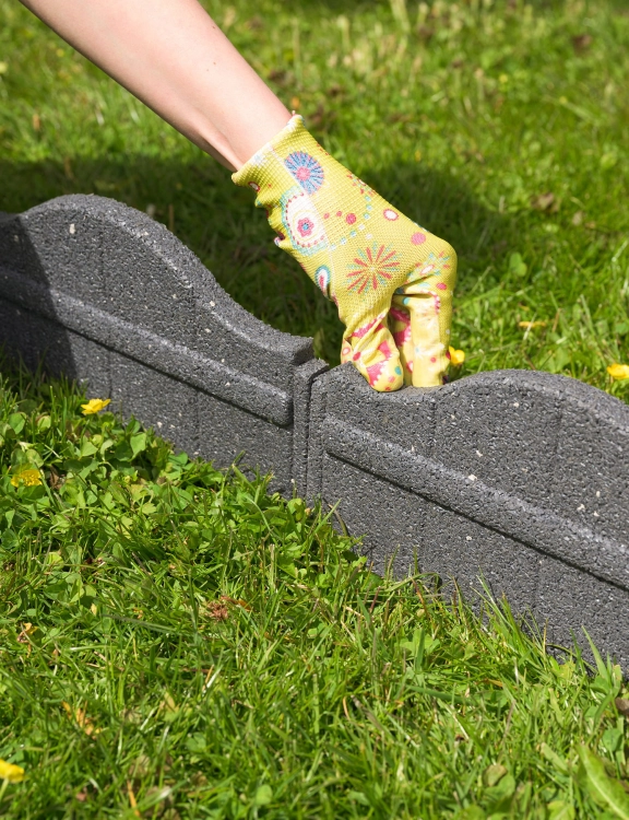 Efloor Obrzeże Trawnikowe Paczka 6szt + szpilki Carolina Szary 118dł.x2,5szer.x15,25wys.