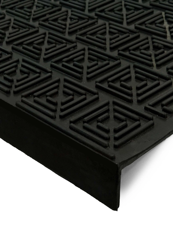 efloor Nakładka gumowa na schody 73x24cm Czarny