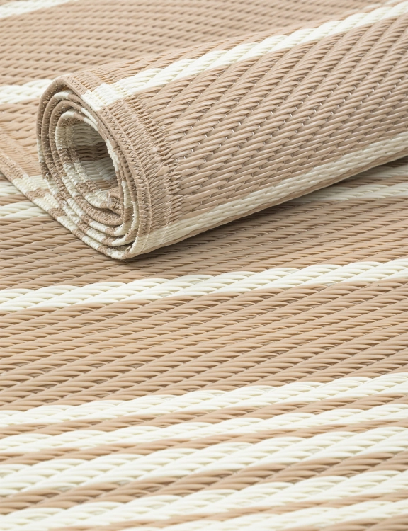 Efloor Dywan Zewnętrzny 120x170cm Pasy Beżowy