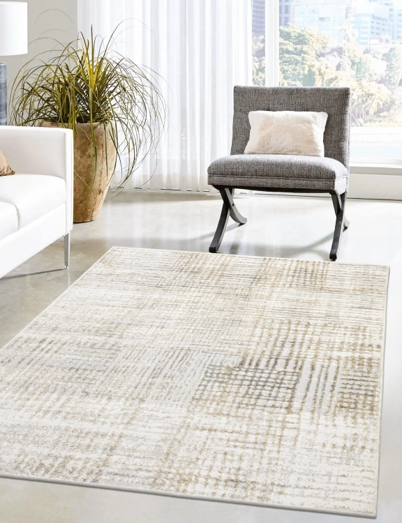 efloor Dywan Nowoczesny Wenecja 120x170cm Przecierka Kremowy