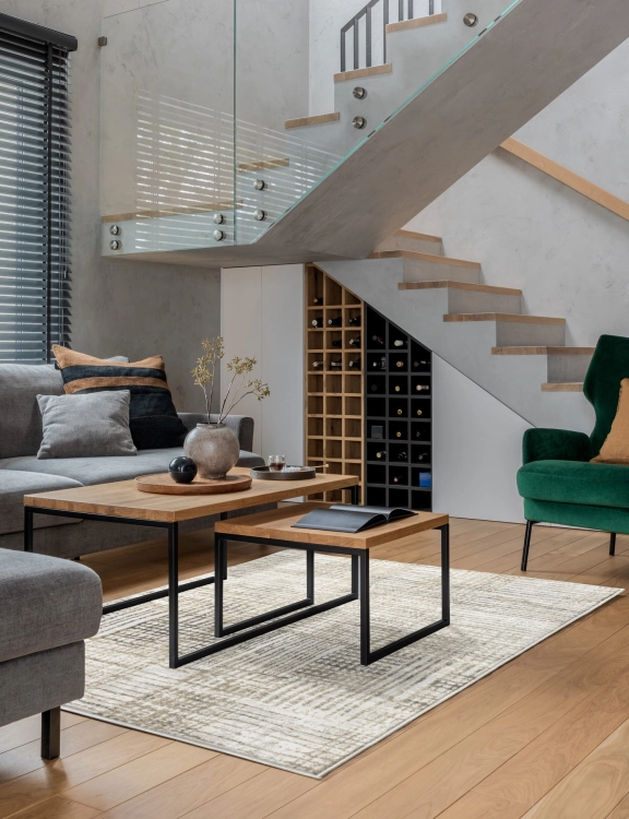 efloor Dywan Nowoczesny Wenecja 120x170cm Przecierka Kremowy