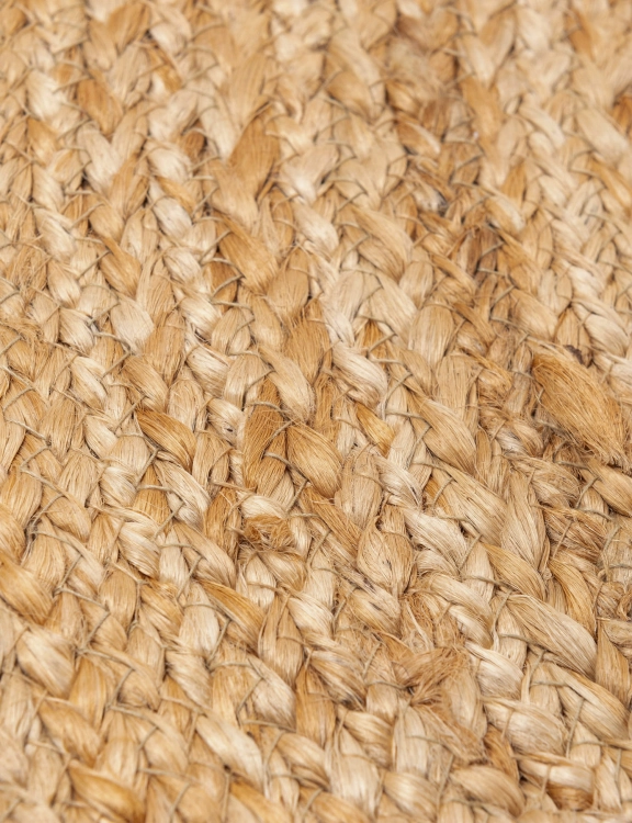 efloor Dywan Jutowy Okrągły 100cm Sunshine Boho Naturalny