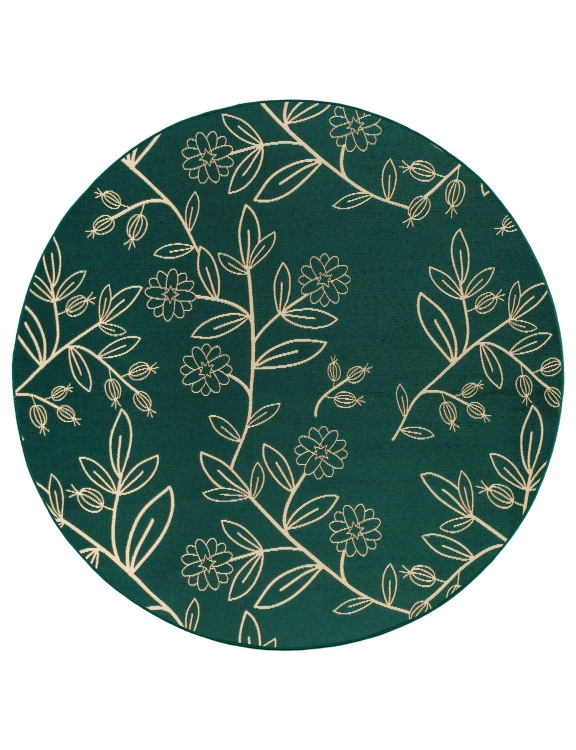efloor_dywan_plasko_tkany_okragly_135cm_jungle_liscie_zielony