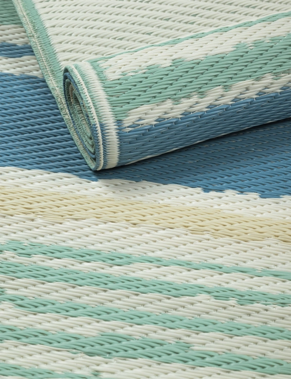 Efloor Dywan Zewnętrzny 120x170cm Pasy Niebieski