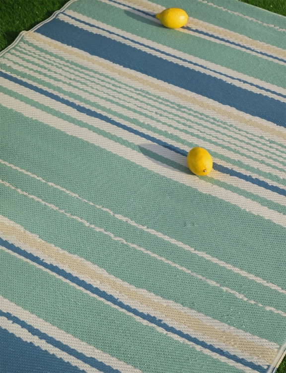 Efloor Dywan Zewnętrzny 120x170cm Pasy Niebieski