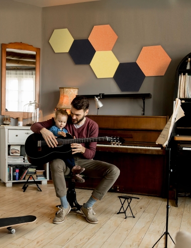 efloor_panel_scienny_akustyczny_filcowy_felly_40x46cm_heksagon_01_pomaranczowy