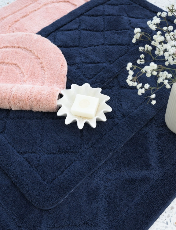 Efloor Dywanik Łazienkowy Soft 50x80cm Antypoślizgowy Granatowy