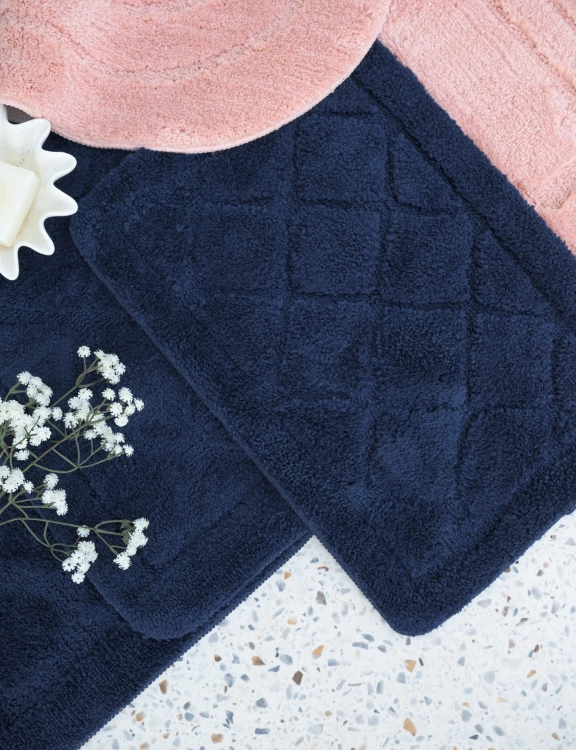 Efloor Dywanik Łazienkowy Soft 40x60cm Antypoślizgowy Granatowy