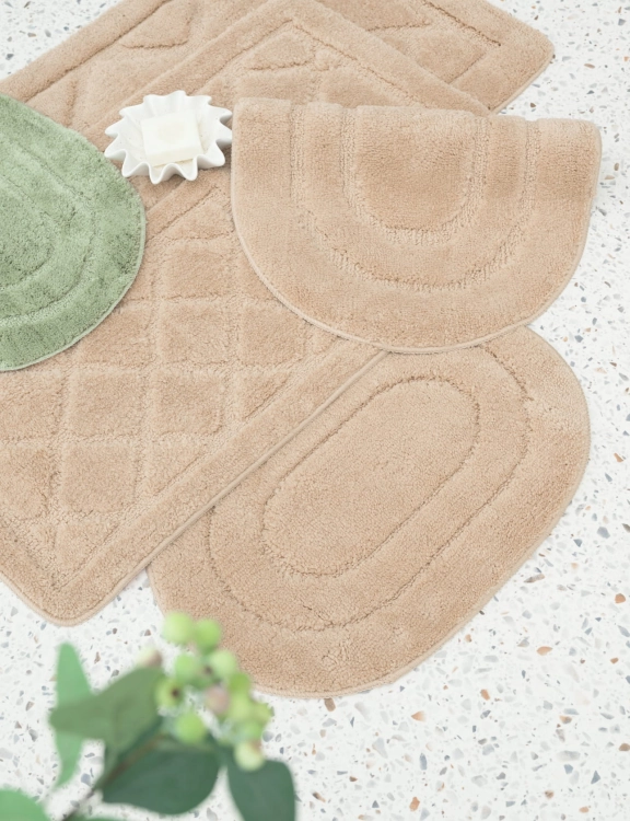 Efloor Dywanik Łazienkowy Soft 50x80cm Owal Beżowy