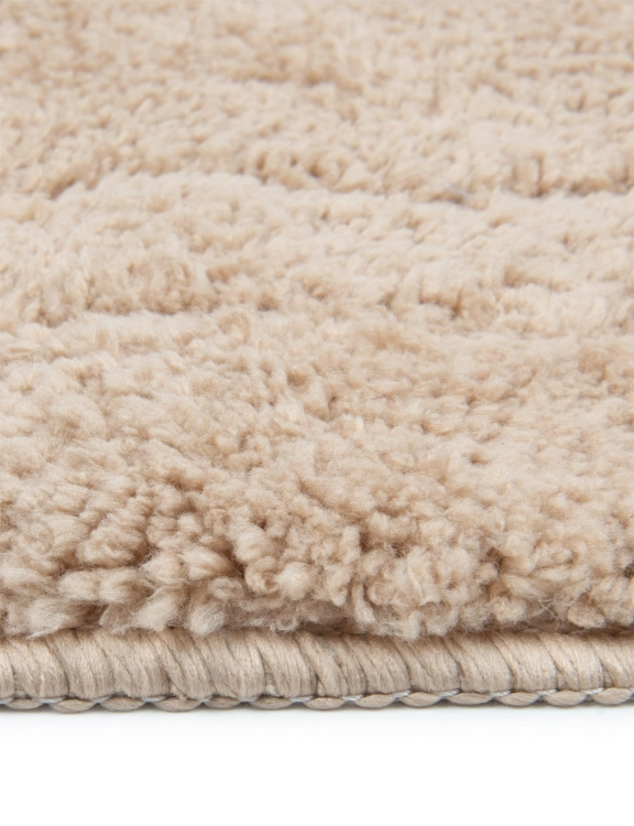 Efloor Komplet Dywaników Łazienkowych Soft 2el 50x80cm + 40x60cm Owal Beżowy