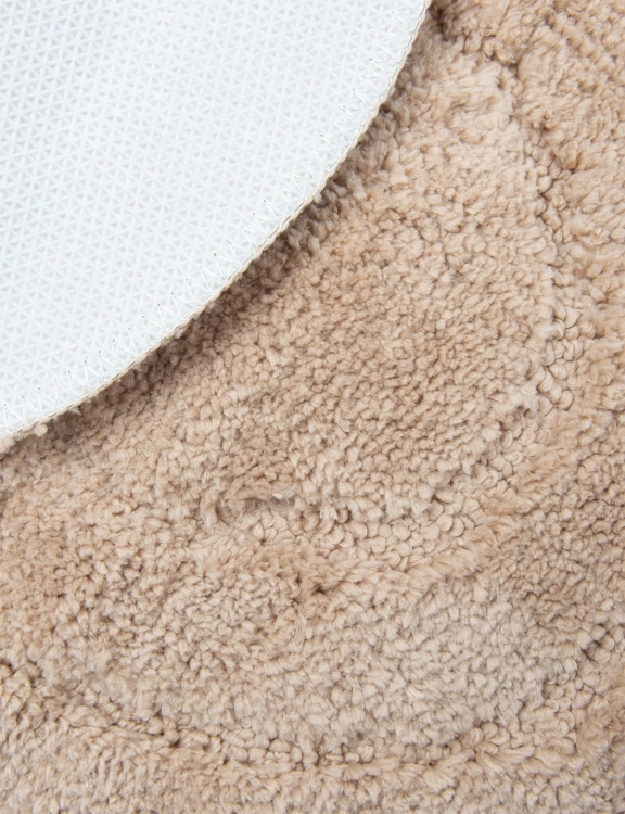 Efloor Komplet Dywaników Łazienkowych Soft 2el 50x80cm + 40x60cm Owal Beżowy