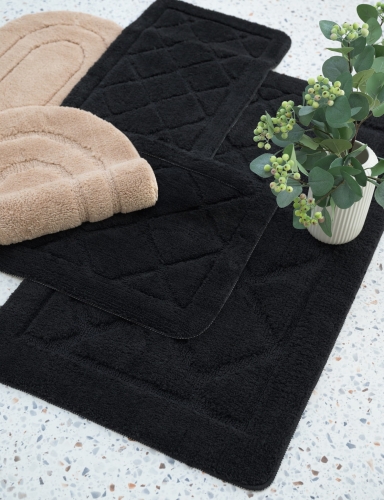 Efloor Dywanik Łazienkowy Soft 60x100cm Antypoślizgowy Czarny