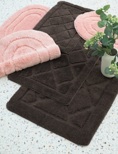 Efloor Dywanik Łazienkowy Soft 60x100cm Antypoślizgowy Brązowy