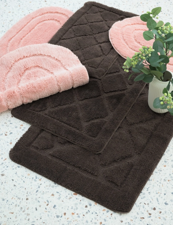 Efloor Dywanik Łazienkowy Soft 60x100cm Antypoślizgowy Brązowy